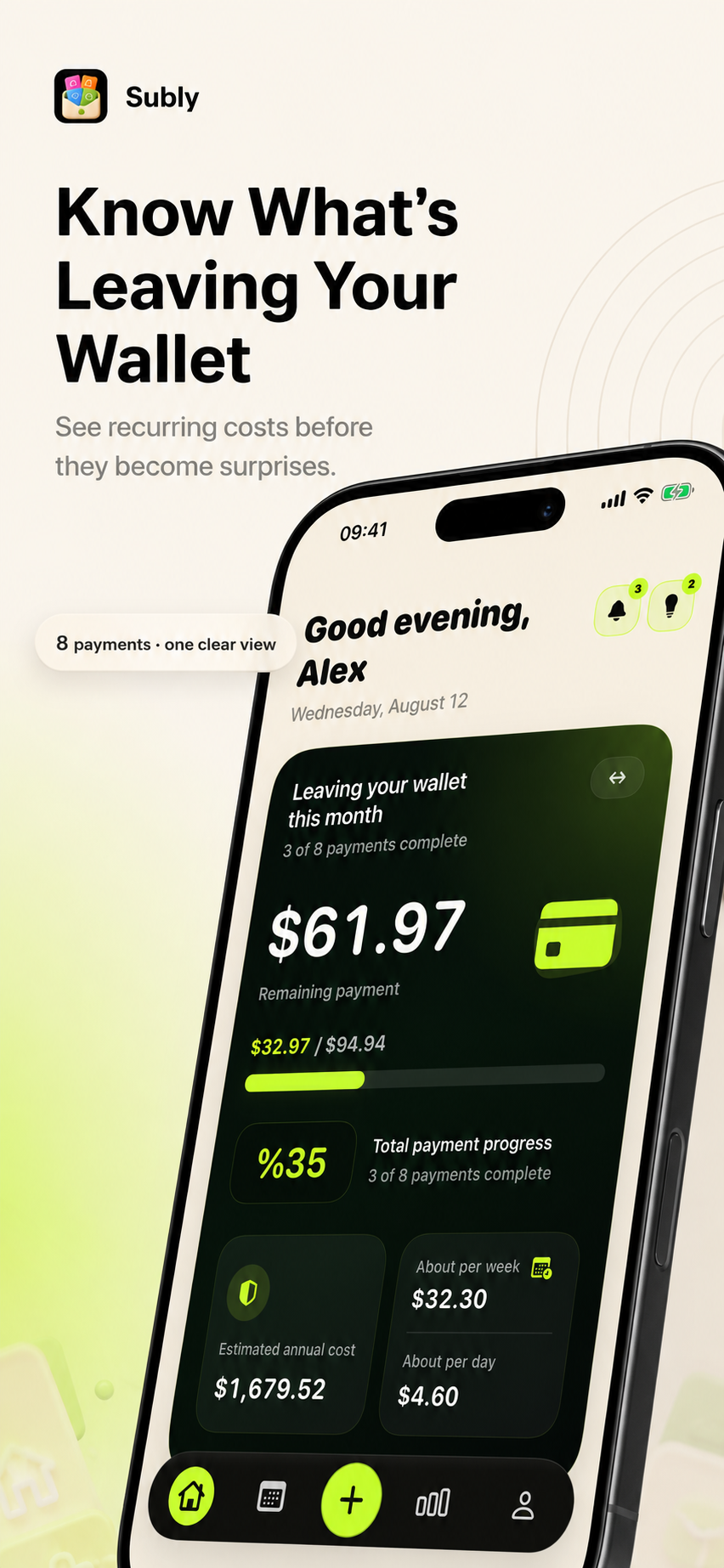 Subly recurring payment overview